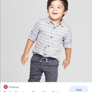 Cat & Jack Toddler Boys striped shirt 3T